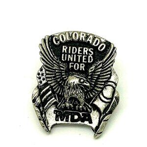 Colorado Riders United for MDA Silver Eagle Motorcycle Rally Vintage Hat…